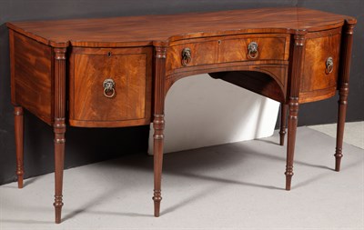 Lot 450 - George III Inlaid Mahogany Sideboard In the...