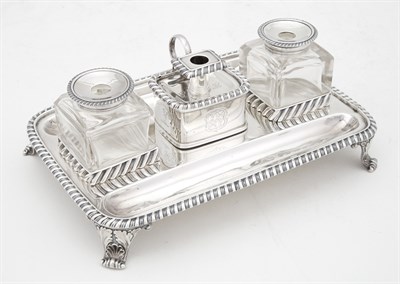 Lot 291 - George III Sterling Silver Inkstand John...
