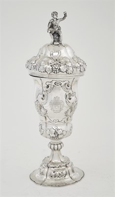 Lot 311 - Austrian Silver Covered Cup 1863 Shaped...