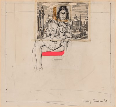 Lot 104 - Larry Rivers American, 1923-2002 Janet Seated,...