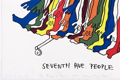 Lot 87 - Kiki Kogelnik (1935-1997) SEVENTH AVE. PEOPLE...