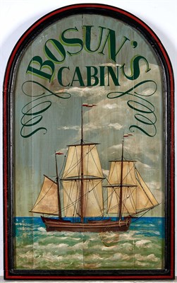 Lot 404 - Bosun's Cabin Pub Sign 20th century Height 26...