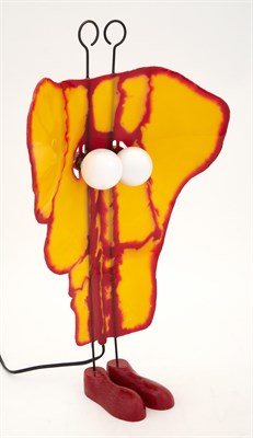 Lot 380 - Gaetano Pesce Resin and Metal Friend Lamp From...