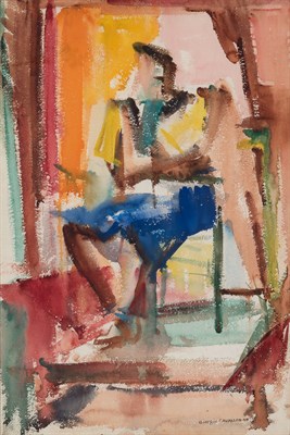 Lot 14 - Giorgio Cavallon American, 1904-1989 Woman...