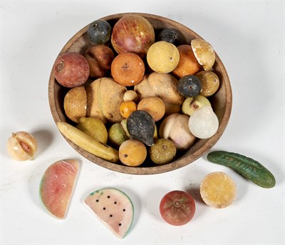 Lot 204 - Collection of Stone Fruit and Vegetables in a...