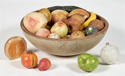 Lot 160 - Collection of Stone Fruit and Vegetables in a...