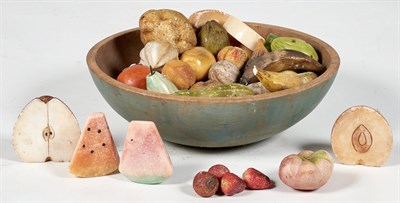 Lot 233 - Collection of Stone Fruit and Vegetables in a...