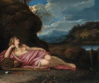 Lot 48 - French School 17th/18th Century The Magdalene...