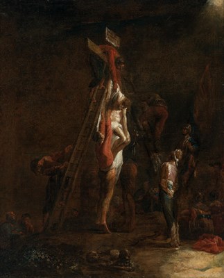 Lot 8 - Leonard Bramer Dutch, 1596-1674 The Deposition...