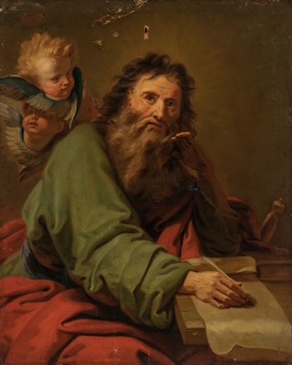 Lot 50 - French School 17th Century Saint Paul Oil on...