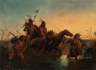 Lot 56 - W. R. Hassett after Carl Wimar The Captive...