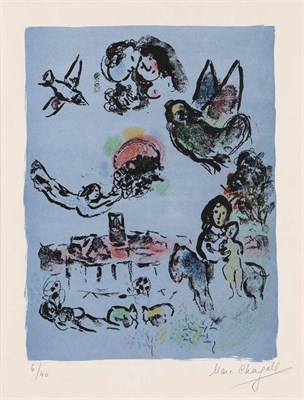 Lot 26 - Marc Chagall NOCTURNE Á VENCE (M. 400; C. BKS....