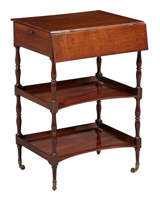 Lot 1122 - Regency Inlaid Mahogany Bookstand Early 19th...