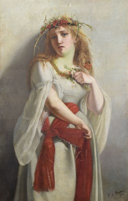 Lot 7 - Ella L. Beeson American, 19th Century Portrait...