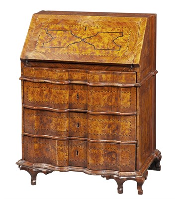 Lot 142 - Baroque Style Ebony Inlaid Walnut and Burl...