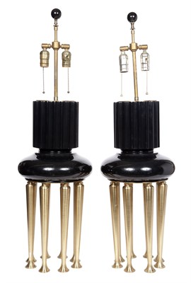Lot 236 - Pair of Contemporary Design Gilt-Metal and...