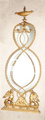 Lot 160 - George III Style Giltwood Hour Glass Shaped...