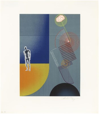 Lot 149 - Victor Vasarely (1906-1997) BLUE STUDY;...