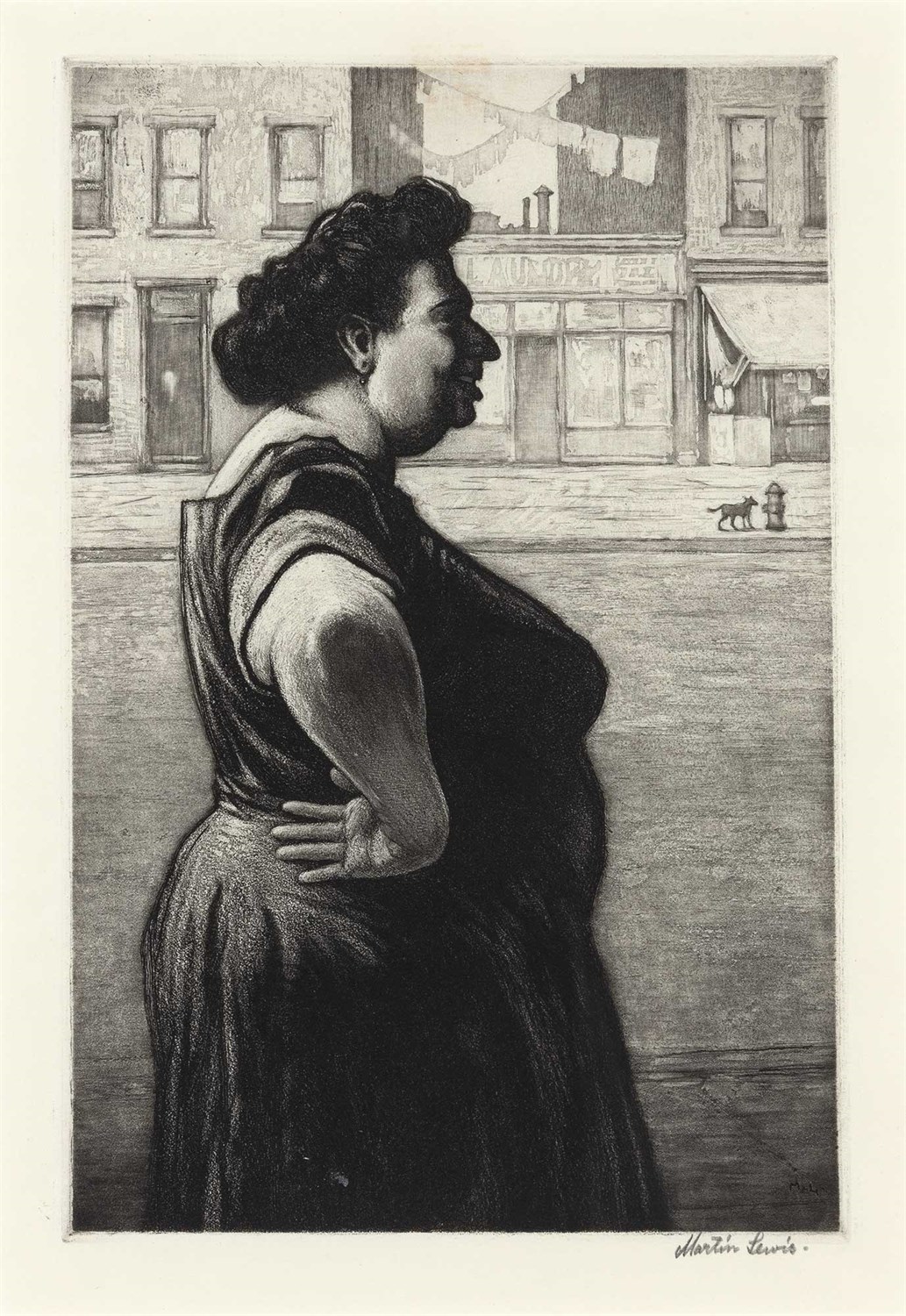 Lot 91 - Martin Lewis (1881-1962) BOSS OF THE BLOCK...
