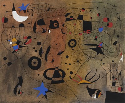 Lot 111 - After Joan Miró (1893-1983) FEMME À LA BLONDE...