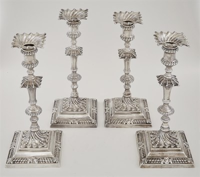 Lot 270 - Set of Four George III Sterling Silver...
