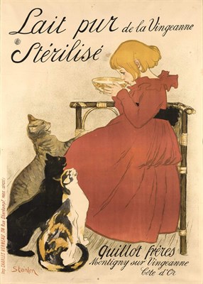 Lot 142 - Théophile Alexandre Steinlen (1859-1923) LAIT...