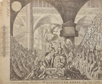 Lot 105 - [GEORGE III] Ticket to the Coronation ceremony...