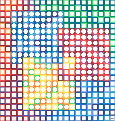 Lot 169 - Victor Vasarely (1906-1997) ORION BLANC BASF...