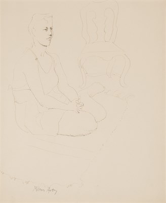 Lot 8 - Milton Avery American, 1885-1965 Stella Seated,...