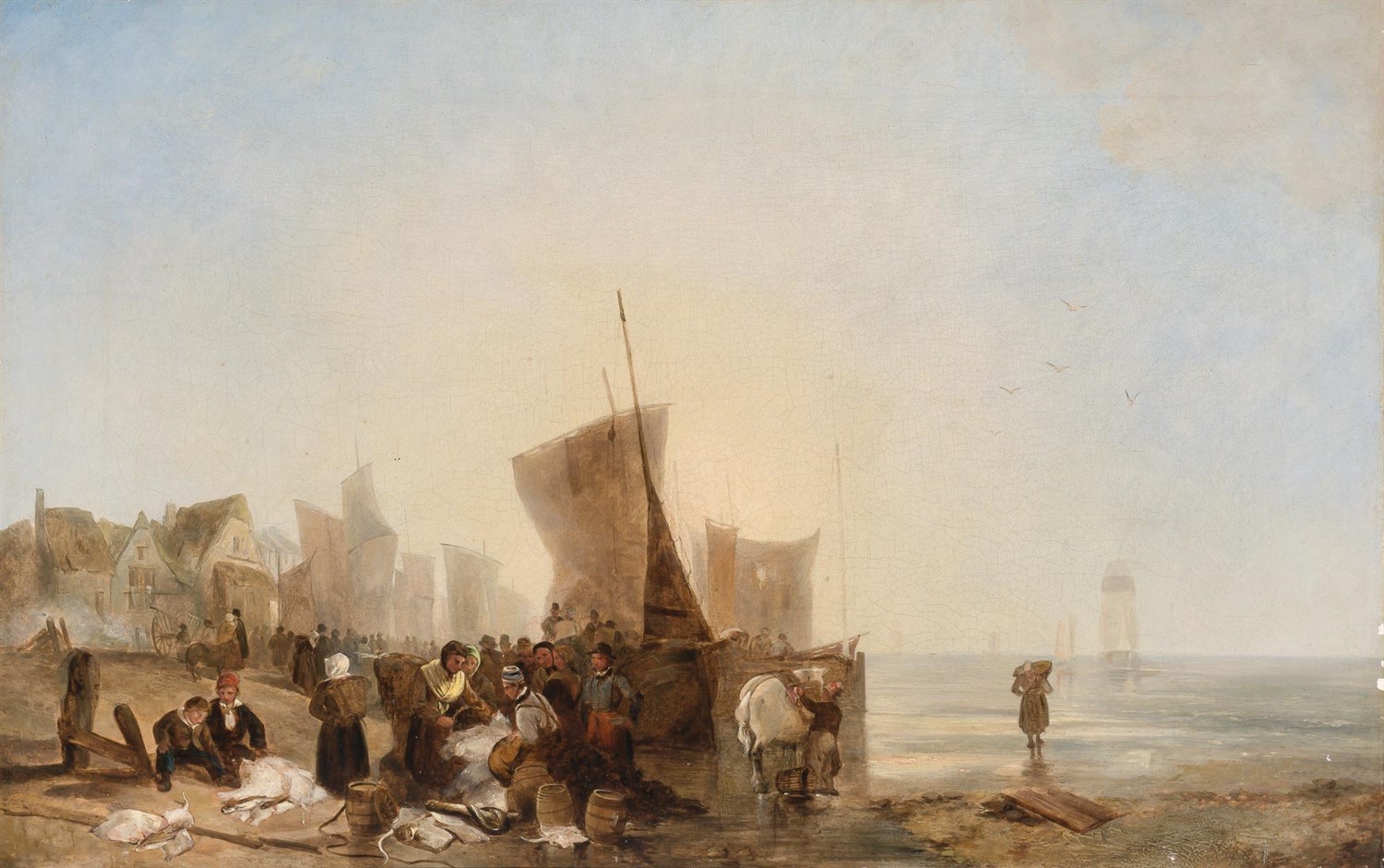 Lot 41 - Attributed to William Collins, R. A. British,...