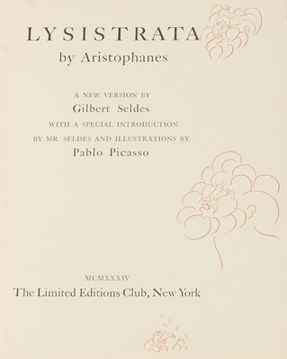 Lot 127 - Pablo Picasso (1881-1973) LYSISTRATA (BLOCH...