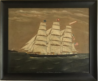 Lot 195 - W. M. Barnes 19th/20th Century Ship WILLIAM H....