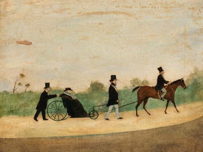 Lot 172 - American School 19th Century A Procession with...
