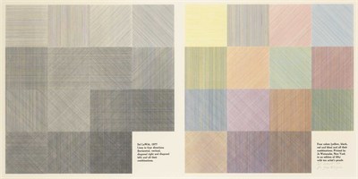 Lot 94 - Sol LeWitt LINES IN FOUR DIRECTIONS...