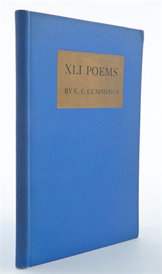 Lot 130 - CUMMINGS, E. E. XLI Poems. New York: The Dial...