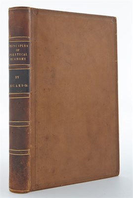 Lot 219 - RICARDO, DAVID On Principles of Political...
