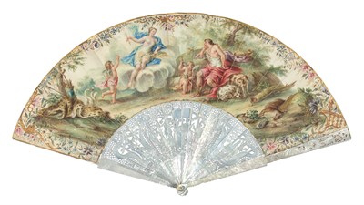 Lot 212 - Louis XV Painted Paper, Parcel-Gilt and Mother-...