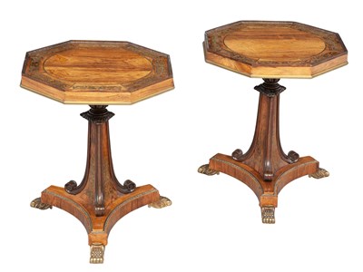 Lot 328 - Pair of George IV Style Rosewood and...