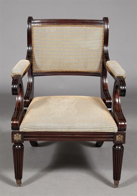 Lot 167 - Pair of Regency Style Ebonized and Gilt-Metal...