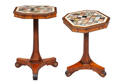 Lot 321 - Pair of George IV Style Rosewood and Specimen...
