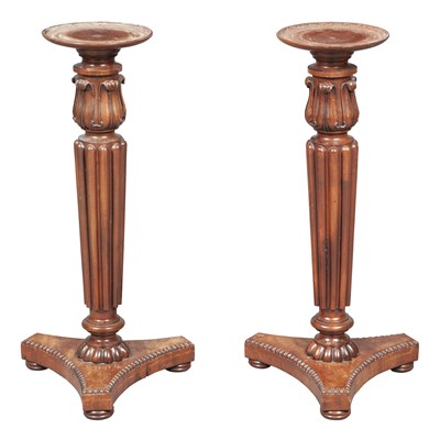 Lot 324 - Pair of George IV Mahogany Torchères Each...
