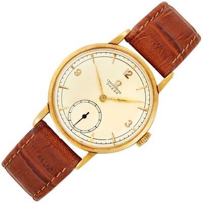 Lot 458 - Gentleman's Gold 'Chronometer' Wristwatch, Omega