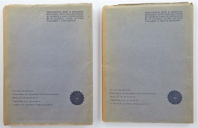 Lot 243 - [VELLUM PRINTING] THEOCRITUS, BION and MOSCHUS....