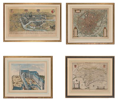 Lot 140 - [MAPS-EUROPE] Two maps and two views. Four...