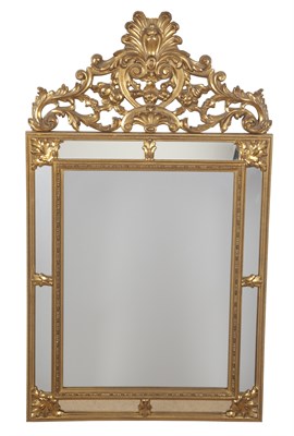 Lot 259 - Régence Style Giltwood Mirror-Framed Mirror...