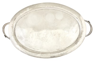 Lot 134 - Mexican Sterling Silver Two-Handled Tray...