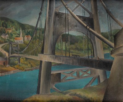 Lot 72 - Charles Rosen American, 1878-1950 The Bridge,...