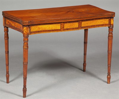 Lot 294 - Federal Inlaid Mahogany and Birch Card Table...