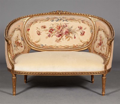 Lot 138 - Louis XVI Style Giltwood and...