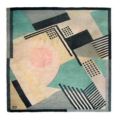 Lot 160 - Sonia Delaunay-Terk (1885-1975) 1930 Wool rug,...
